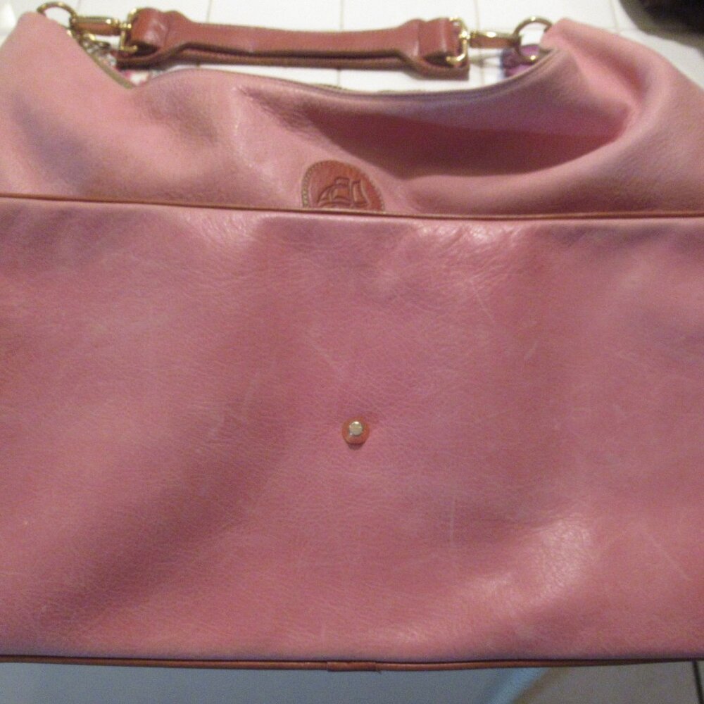 Terrida Tote Shopper Bag Colorful Bag XL Pink Leather - Picture 6 of 13